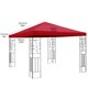 thumbnail image 4 of Cubierta de sombrilla de patio al aire libre de repuesto para gazebo, toldo de poliéster impermeable, rojo vino Methold HA005515-02, 4 of 6