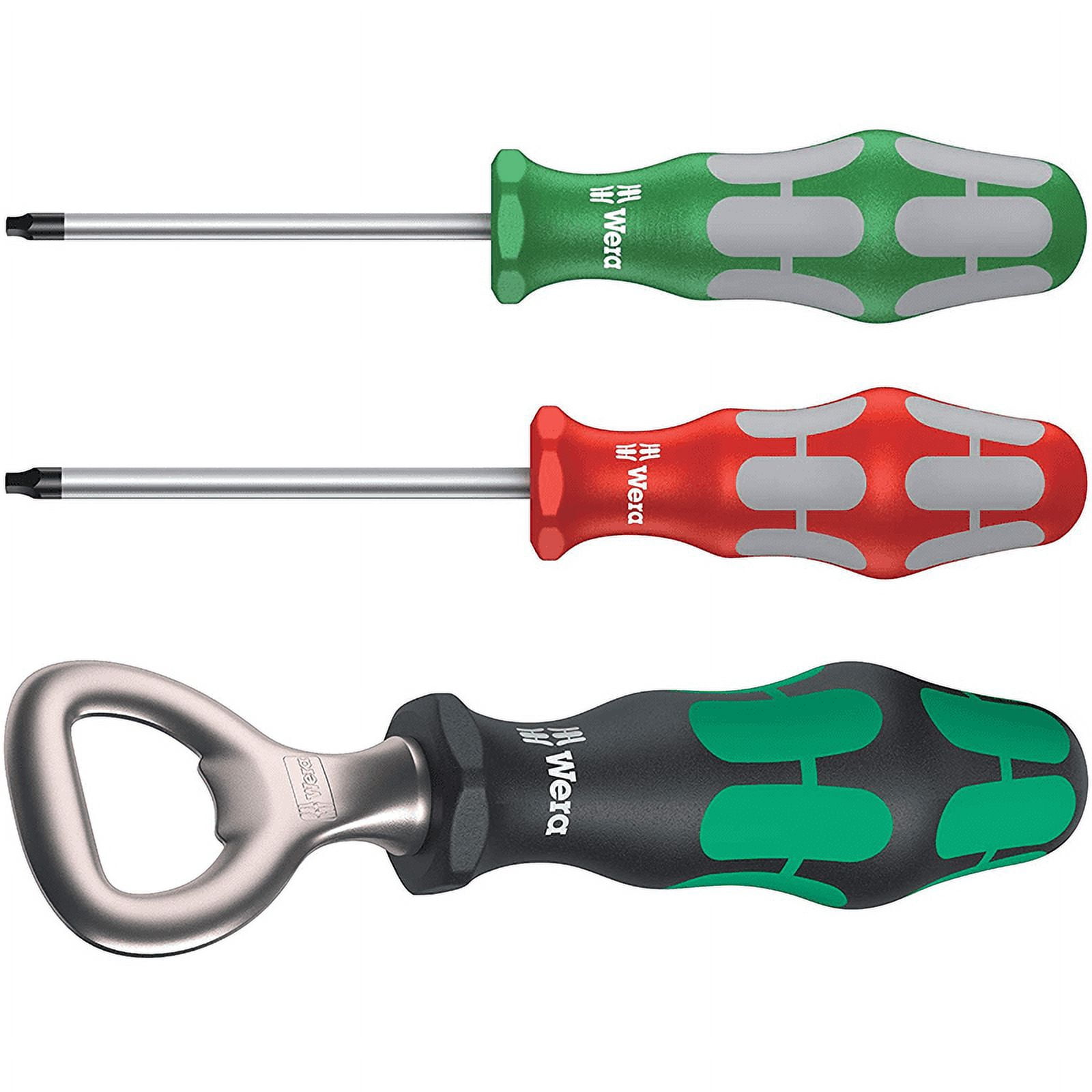 Wera 105626 Kraftform Plus 300/7 Screwdriver Set 4, PH/SL/SQ, 7 Pieces