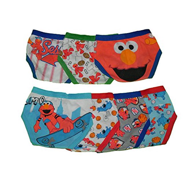 Sesame Street Elmo Toddler 7 Pack Boys Briefs Sports (2T3T