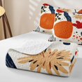 thumbnail image 4 of Homewish Modern Abstract Aesthetic Twin Quilt Set,Colorful Flowers Twin Coverlet Set For Men Women,2pcs, 4 of 7