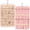 Pink, variant on Hanging Jewelry Organizer with Metal Hooks Double-Sided Jewelry Holder, Necklace Holder with 32 Pockets, Jewelry Roll for Earrings, Necklaces, Rings on Closet, Wall, Door, 1 Piece