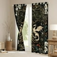 thumbnail image 3 of Castle Fairy Magical Dragon Blackout Curtains Set of 2 (52x84 Each),Bohemian Flower Window Curtains,Exotic Style Curtains and Drapes,Luxury Teenager Bedroom Decor, 3 of 6