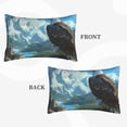 thumbnail image 4 of Fotbe Majestic Eagle Over Castle Pillow Cases - Envelope Closure - Luxury, Extra Soft, Cooling Pillow Covers - Wrinkle, Fade, Stain Resistant-16"x24", 4 of 8