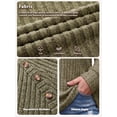 thumbnail image 6 of PINKSIR Plus Size Sweater Tops for Women Lightweight Button Detail Long Sleeve Crewneck Ribbed Knit Loose Tunic Pullover, 6 of 10