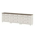 thumbnail image 7 of Modern Dresser for Bedroom with 9 Drawers, Kids Dressers with Wide Chest of Drawers, Wooden Closet Storage Cabinet Organizer, Dressers for Living Room & Nursery & Hallway, Rustic White, 7 of 7