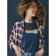 thumbnail image 2 of Retro Dippin' Dots Ice Cream Stripes - Cool Summer Graphic Women's T-shirt, 2 of 4