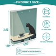thumbnail image 3 of FORMRS 3 Ring Binder 1.5 inch with Pockets Set of 2 Clip Board 200 Sheets Capacity, Black Cat, 3 of 8