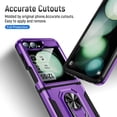 thumbnail image 6 of ChicShell Magnetic Case For Samsung Galaxy Z Flip 6,[Military Grade Drop Tested][Built in Kickstand] Slim Phone Case For Samsung Galaxy Z Flip 6, Purple, 6 of 9
