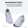 thumbnail image 5 of B BESUNEW Women's Plantar Fasciitis Orthotic Shoes Wide Toe Box Arch Support Walking Sneakers White US 8.5, 5 of 8
