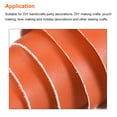 thumbnail image 4 of Uxcell Smooth Solid Color Faux Leather Sheets, PU Leather for DIY 20 x 135cm Orange, 4 of 4