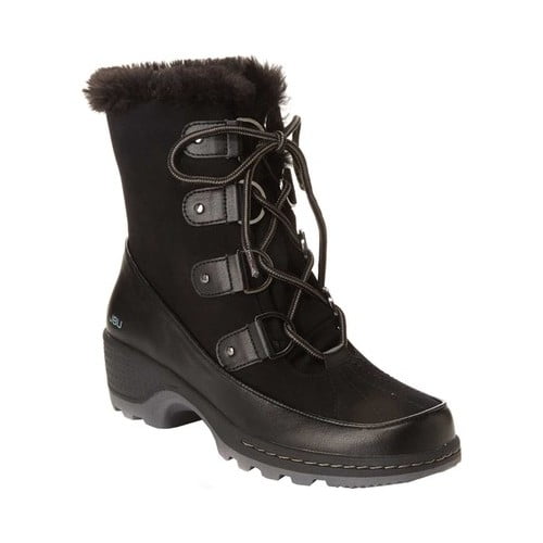 eden weather ready mid calf boot, black 