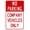 Warning Sign 1, variant on No Parking Do Not Block Dumpster Metal Sign - 8"x12", Security Tin Decor for Streets, Businesses, Dumpster Zones