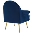 thumbnail image 4 of Modway Revive Tufted Button Performance Velvet Accent Armchair in Navy, 4 of 6