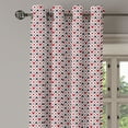 thumbnail image 3 of Ambesonne Casino Grommet Curtain, Holdem Gambler Modern Art, 50" x 54", Black Red, 3 of 6