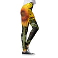 thumbnail image 3 of WILLBEST Leggings de Yoga de Cintura Alta con Estampado de Girasoles para Mujer, Mallas de Moda, Pantalones Deportivos de control, Pantalones Elásticos Cómodos para Entrenar Extra Grande, 3 of 6
