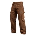 thumbnail image 3 of StSilkitty Baggy Pants for Men Elastic Waist Fishing Hiking Pants with Pockets Athletic Running Sweat Pants, 3 of 7