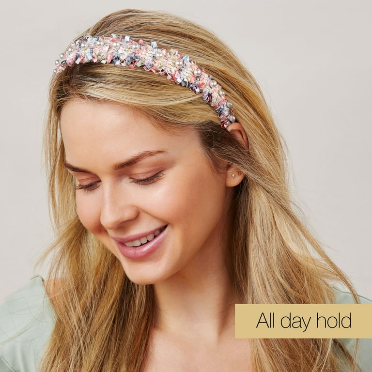 Scunci x Kelsey Anderson Textured Fabric and Faux Pearl Headband