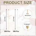 thumbnail image 2 of Uxcell 2 Inch Ball Pins, Jewelry Making Headpins Straight Pins Findings Bendable for DIY Craft Bracelet Necklace Earring Pendant Making Supplies-400Pcs(Silver Gold), 2 of 7