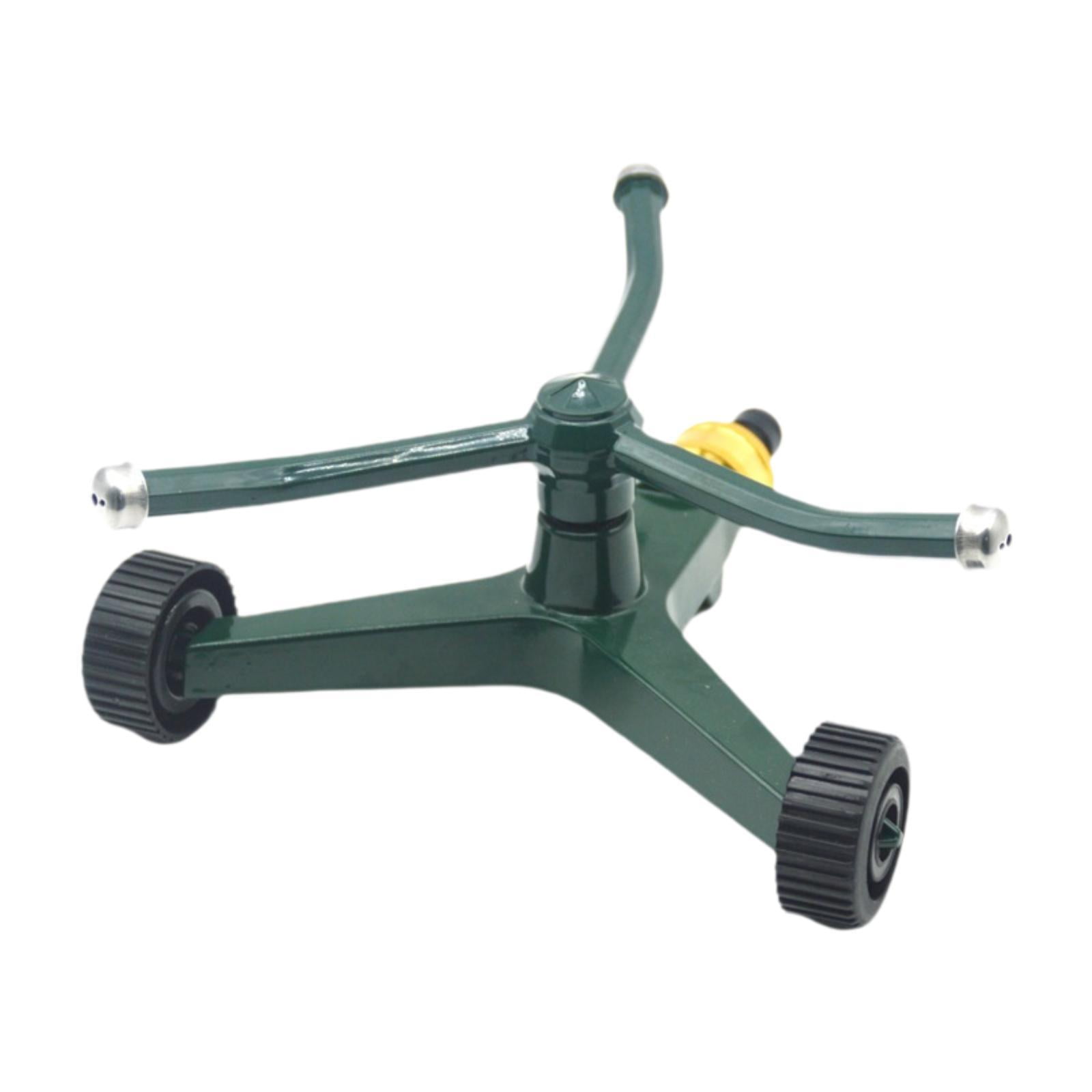 Aymzbd Garden Sprinkler Household with Wheel Base Whirling Sprinkler Lawn Sprinkler for