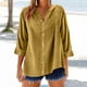 thumbnail image 2 of Vestidos Casuales Para Mujer, Blusas De Mujer De Moda Camisetas sueltas de verano con cuello redondo y manga corta para mujer, 2 of 6
