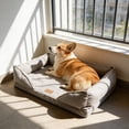 thumbnail image 7 of Dog Bed for Cats & Dogs with Reversible Removable Cover, Non-Slide Bottom & Machine Washable Pad, Suitable for Crate Floor Travel, 17.7x15x5.5in by MPOISVA, 7 of 7