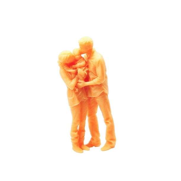 Figuras de personas sin pintar, de pie y sentadas, Mini 1/64 Personas en miniatura para accesorios de fotografía Accesorios de colección de adornos Hugo Figuritas de personas diminutas