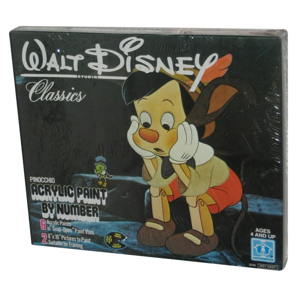 Disney Pinocchio Classics Acrylic Paint By Number Hasbro Box Kit 3046
