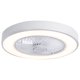 thumbnail image 1 of Ventilador de techo Fcmila FS0030 con luz LED, 3 velocidades ajustables, control remoto y 3 tonos de luz (blanco, cálido, neutro). Ideal para salas, dormitorios y cocinas. Lámpara de acrílico, diseño, 1 of 6