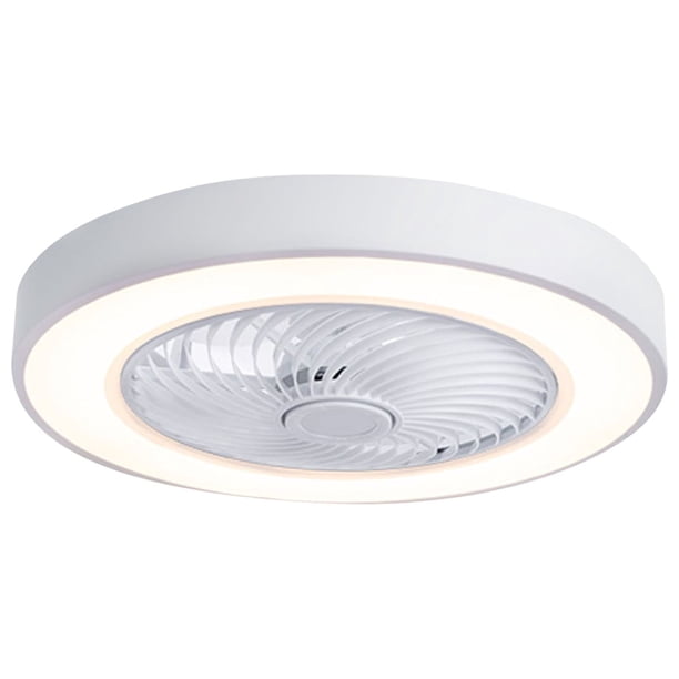 Ventilador de techo Fcmila FS0030 con luz LED, 3 velocidades ajustables, control remoto y 3 tonos de luz (blanco, cálido, neutro). Ideal para salas, dormitorios y cocinas. Lámpara de acrílico, diseño