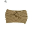 thumbnail image 3 of PULLIMORE Women Ear Warmer Winter Knit Stretch Headbands (Khaki), 3 of 7