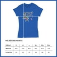 thumbnail image 5 of Tee Hunt Merry and Bright Cute Christmas T-Shirt Jolly Santa Xmas Women's T-Shirt Tee, Blue, X-Large, 5 of 5