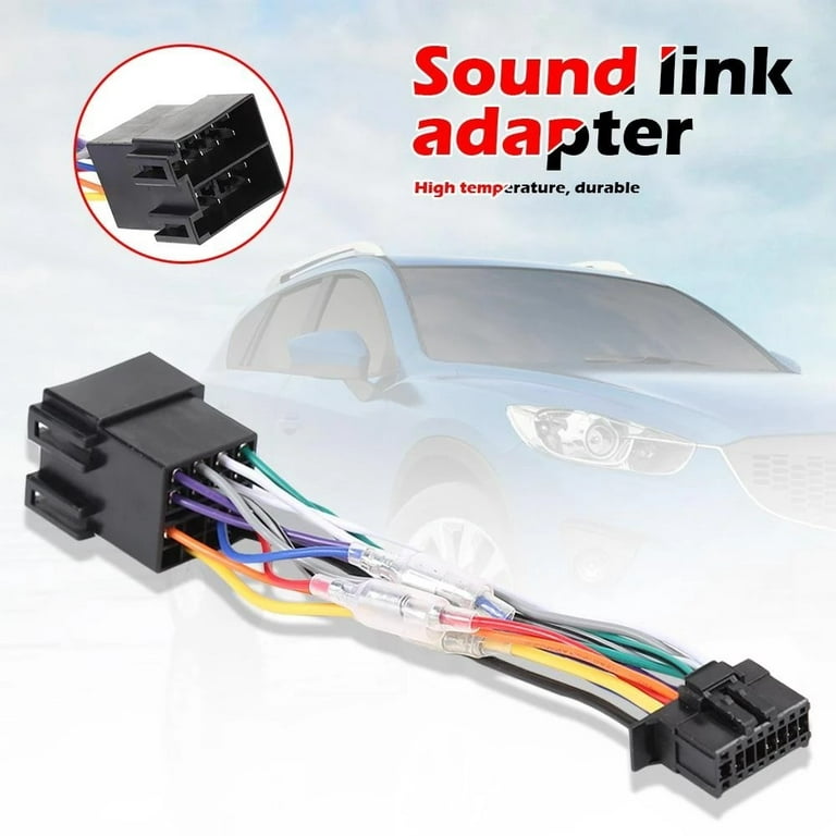 Car Stereo Radio ISO Wiring Harness Connector 16 Pin PI100 for