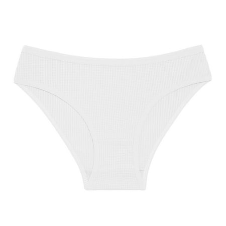 

KaLI_store Underwear Women Women s Cotton Underwear High Waisted Full Coverage Ladies Panties White M