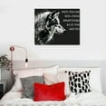 thumbnail image 5 of Nawypu Wolf Quotes Canvas Wall Art, Wolf Motivational Quotes Wall Art, Animal Wolf Art Poster, Wolf Wall Art for Office Decor, Wolf Picture Wall Decor for Man Cave, Animal Wolf Art Painting, 5 of 5