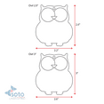 thumbnail image 5 of 25 Units Acrylic Keychains Owl 1/8" Thick – Clear or Solid Color – (Size 3") Made in USA, 5 of 5