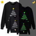 thumbnail image 2 of Camiseta navideña a juego para la familia, diseño exclusivo de fuegos artificiales de Papá Noel luminoso, sudadera familiar, 2 of 3