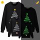 thumbnail image 2 of Camiseta navideña a juego para la familia, diseño exclusivo de fuegos artificiales de Papá Noel luminoso, sudadera familiar, 2 of 3