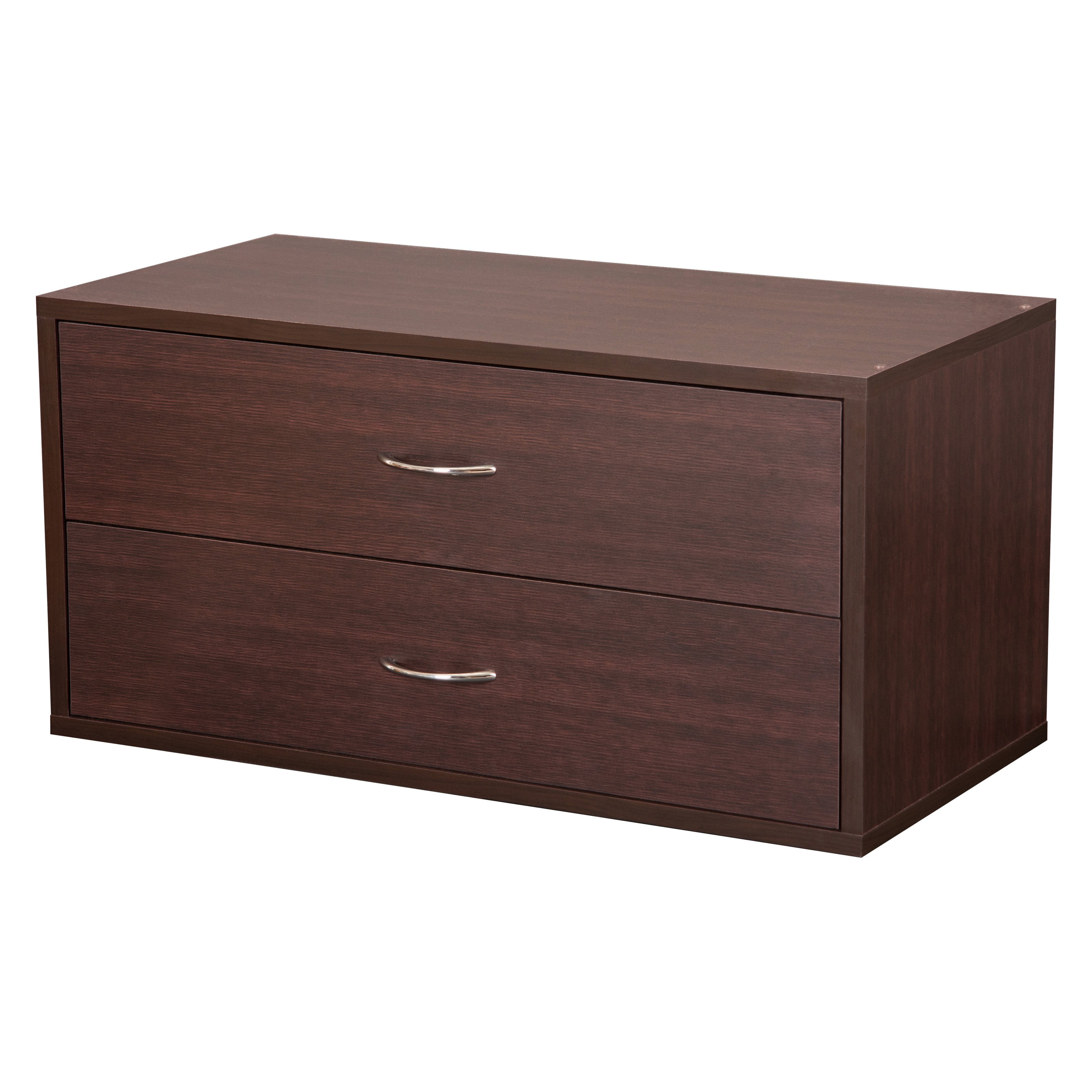 Generic Foremost Group Large 2Drawer Cube Dresser, Multiple Finishes
