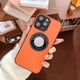 thumbnail image 2 of Funda Magnética De Cuero Liso Compatible Con iPhone 11 13 14 pro max Cubierta Trasera De Etiqueta Perdida, 2 of 4