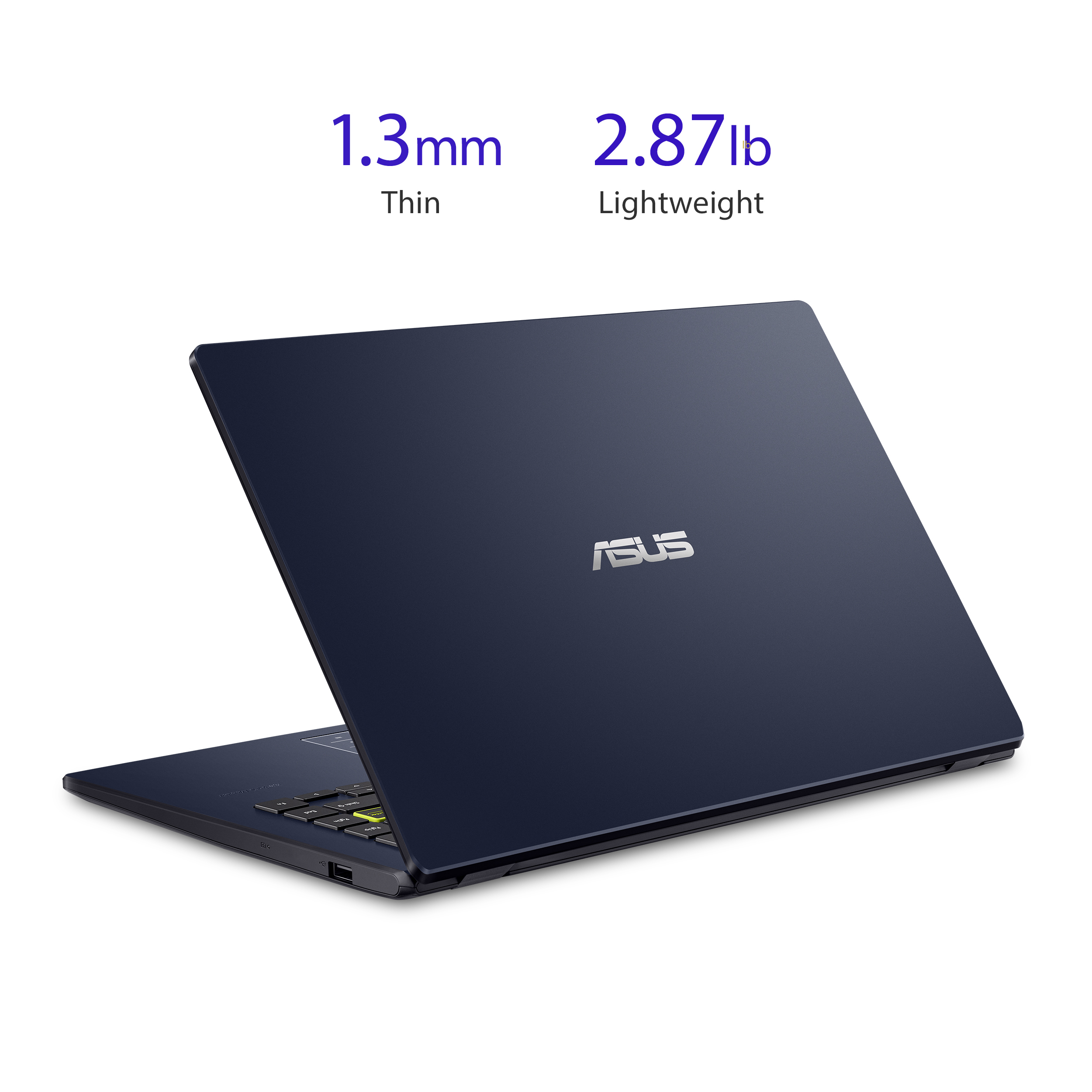 ASUS 14" 1080p PC Laptops, Intel Celeron N4020, 4GB RAM, 128GB SSD, Windows 11 Home in S mode, Star Black, L410MA-DS04 - image 3 of 5