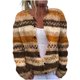 thumbnail image 2 of Cárdigan de punto con estampado informal para mujer, chaqueta con botones, abrigo para mujer, 2 of 3