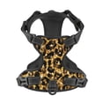 thumbnail image 4 of Picia Gold Glitter Leopard No-Pull Dog Harness Reflective Front Clip Vest with Handle,Step-in Air Dog Harness,Adjustable 2 Metal Rings 4 Buckles,Easy to Put on & Take Off Small, 4 of 9