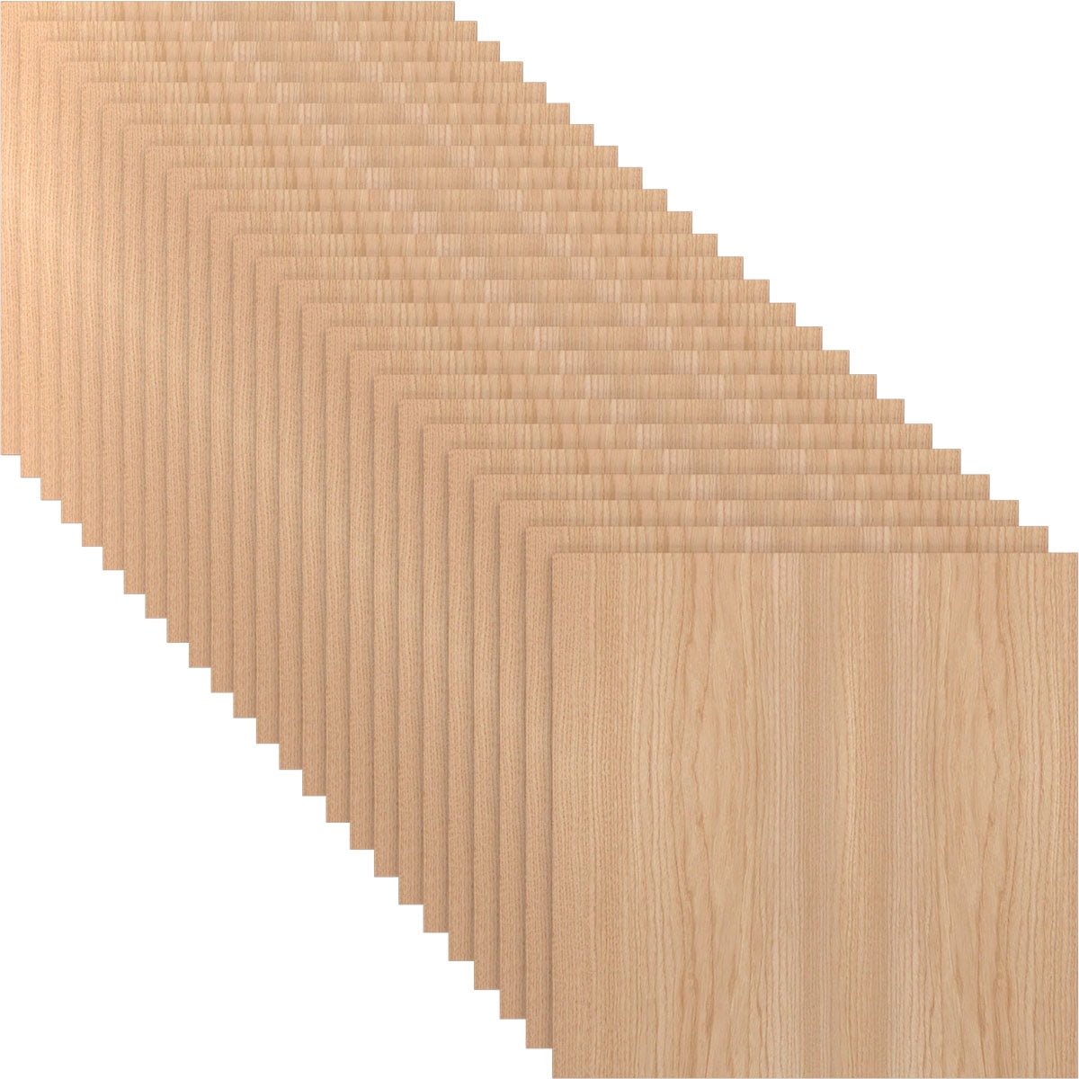 Ekena Millwork 7 3/4"W x 7 3/4"H x 3/8"T Wood Hobby Boards, Hickory (25-Pack)