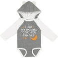 thumbnail image 3 of Inktastic I Love My Momma To The Moon and Back Boys or Girls Long Sleeve Baby Bodysuit, 3 of 5