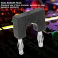 thumbnail image 2 of QIILU Audio Adapter,Speaker Connector,20Pcs Dual Banana Plug Brass Moisture-Proof U-Shaped Audio Adapter Connector 4mm, 2 of 8