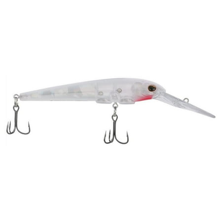 Berkley Deep Hit Stick Fishing Lure Flashy Pearl 1/3 oz 3.75in Wide Aggressive Tail Action and Beefier Profile Equipped with Sharp Fusion19 Hook