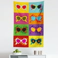 thumbnail image 1 of Fun Tapestry, Pop Art Style Sunglasses Vibrant Colorful Combination Summer Season Fun Art, Fabric Wall Hanging Decor for Bedroom Living Room Dorm, 5 Sizes, Multicolor, by Ambesonne, 1 of 1