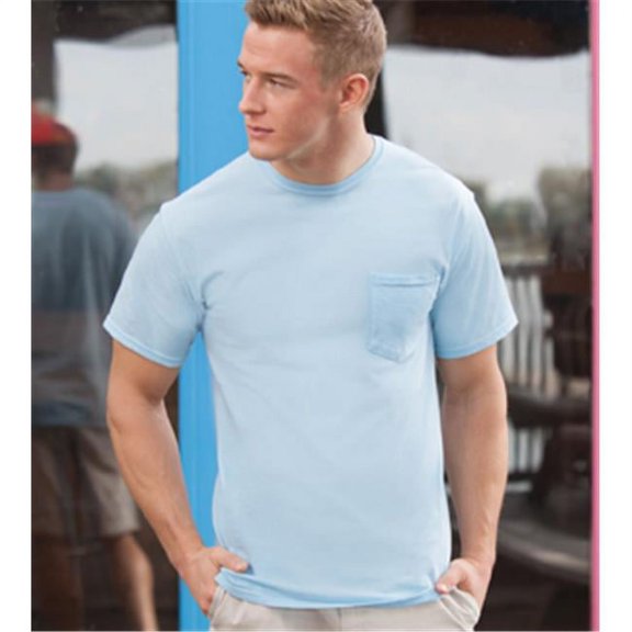 Comfort Colors 6030 Adult Pocket Tee - Ice Blue - 3X