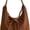 Yellow Brown, variant on Suede Shoulder Bag with Bow Y2K Slouchy Hobo Handag Soft Vintage Underarm Purse Retro Trendy Minimalist Spacious Fall Large
