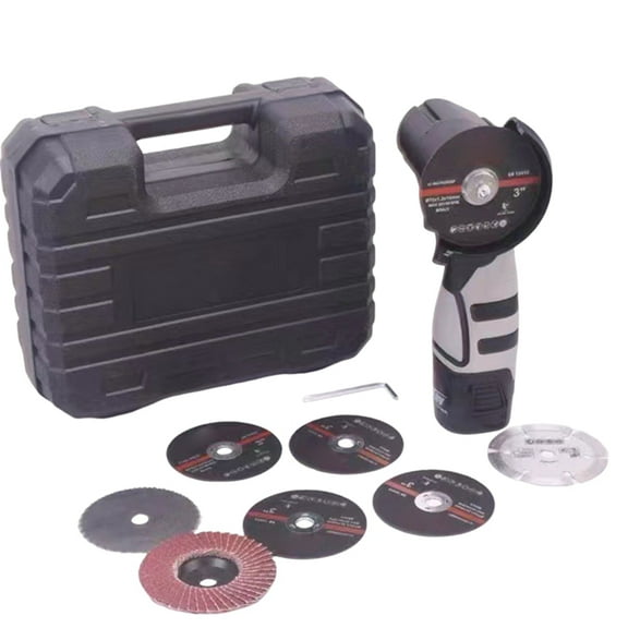 16.8V Cordless Electric Angle Grinder 6500r/Min LithiumBattery Mini Polishing Grinding Machine Diamond Cutting Power(US)